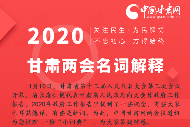 2020甘肅兩會|漲知識！政府工作報告23個新名詞，最全解釋來了