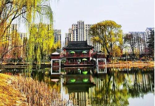 天水馬跑泉公園，這滿園春色似美人的嫣然一笑般撩人