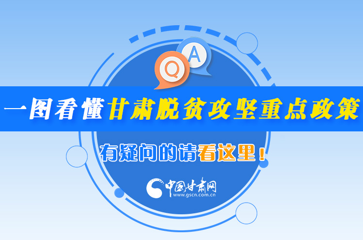 一圖看懂甘肅脫貧攻堅(jiān)重點(diǎn)政策，有疑問的請看這里！