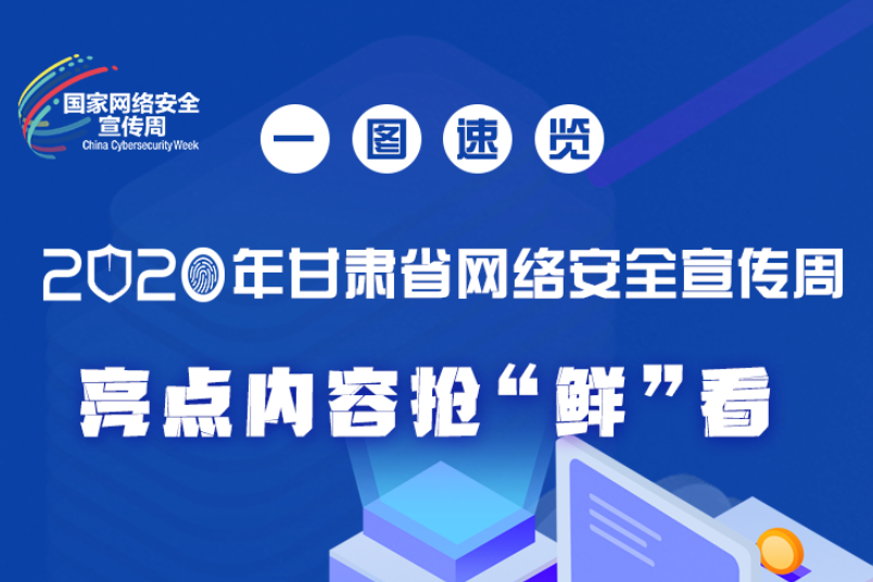 一圖速覽2020年甘肅省網(wǎng)絡(luò)安全宣傳周，亮點(diǎn)內(nèi)容搶“鮮”看！