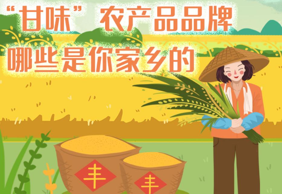 一圖帶你了解“甘味”農(nóng)產(chǎn)品品牌 ，哪些是你家鄉(xiāng)的？