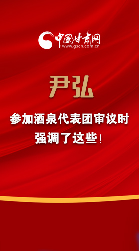 【2022甘肅兩會·圖解】尹弘書記參加酒泉代表團(tuán)審議時(shí)強(qiáng)調(diào)了這些！