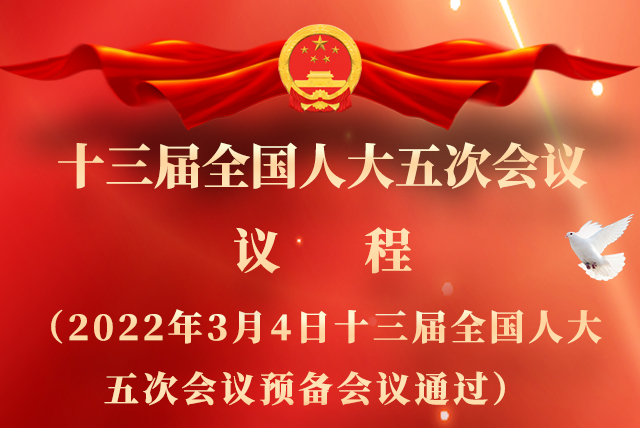 微海報|全國人大會議議程來了！