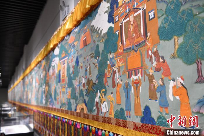 8月20日，“塔影河聲吉祥千年——涼州會盟暨蘭州與武威文物聯(lián)展”在蘭州市博物館開展。戴文昌 攝