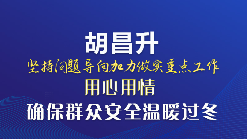 圖解|胡昌升：堅持問題導(dǎo)向加力做實重點(diǎn)工作 用心用情確保群眾安全溫暖過冬