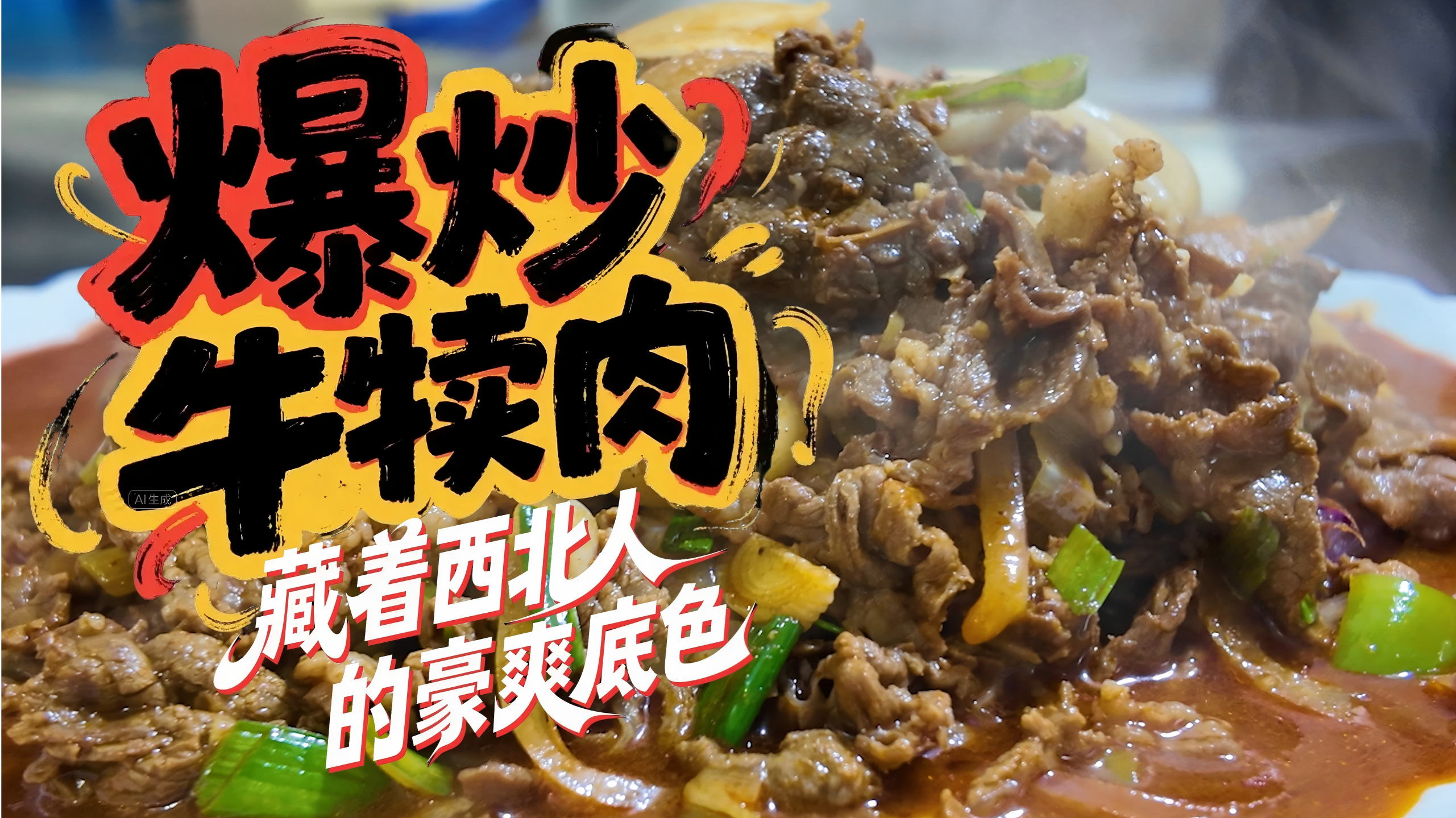 視頻丨爆炒牛犢肉，藏著西北人的豪爽底色